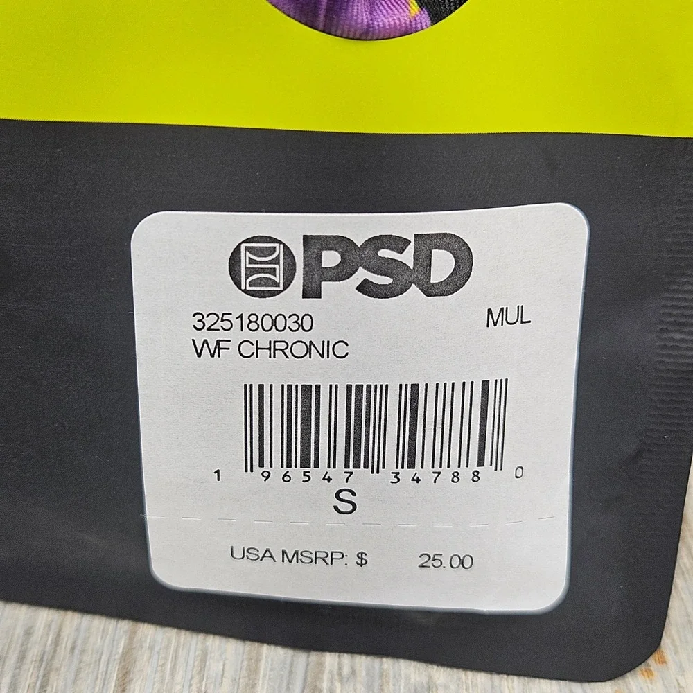 PSD Underwear Mens Core Standard Boxer Briefs Small WF Chronic Shark 7in‎
